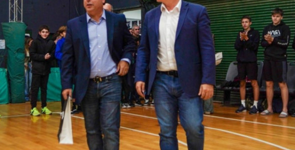 LLARYORA Y PASSERINI VISITARON EL NUEVO ESTADIO DE ATENAS