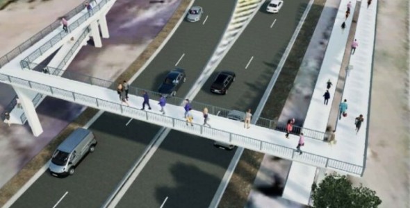 CONSTRUIRÁN DOS PASARELAS PEATONALES SOBRE LA RUTA 9 NORTE