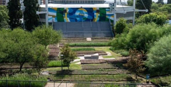 CENTRO CULTURAL CÓRDOBA: LA COLOCACIÓN DEL TECHO VERDE ALCANZÓ UN 60% DE EJECUCIÓN