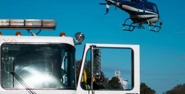 LA PROVINCIA REALIZÓ UN SIMULACRO DE VÍCTIMAS MÚLTIPLES CON INTERVENCIÓN DE AEROEVACUACIÓN MÉD