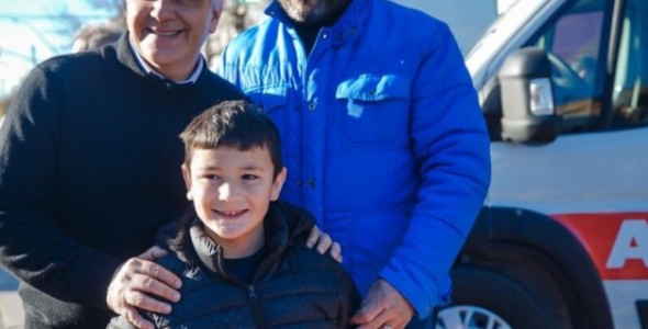 HUINCA RENANCÓ: LLARYORA ENTREGÓ DOS AMBULANCIAS Y RECORRIÓ LA OBRA DEL HOSPITAL RENÉ FAVALORO