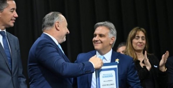 VILLA MARÍA: LLARYORA ANUNCIÓ OBRAS DE PAVIMENTACIÓN POR $2.000 MILLONES