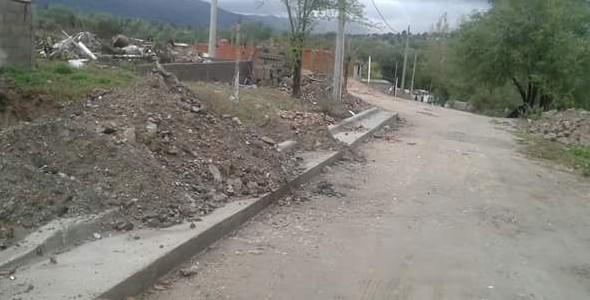 Cordón cuneta para Miguel Muñoz B