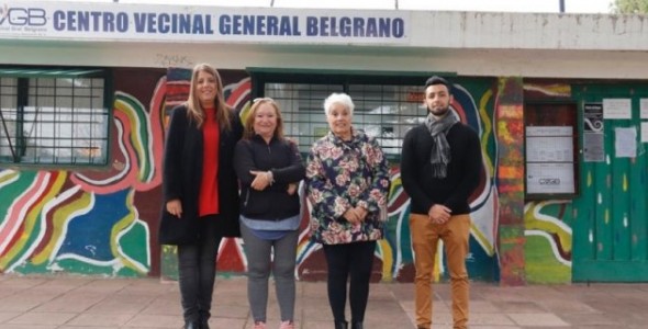PROGRAMA “TU SEDE TU BARRIO”: SE PRESENTARON OBRAS DE MANTENIMIENTO REALIZADAS EN CENTRO VECINAL