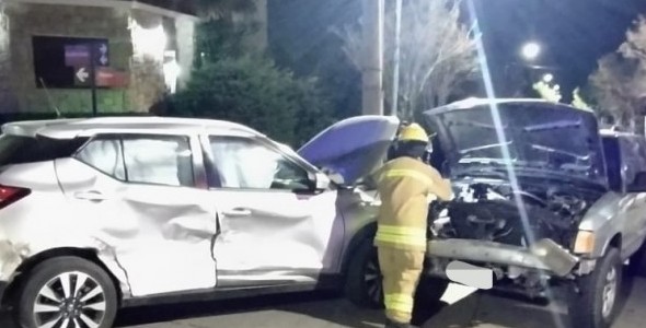 ACCIDENTE DE TRANSITO EN EL BARRIO LAS VERTIENTES 