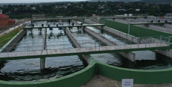 LA NUEVA PLANTA DE TRATAMIENTO DE LÍQUIDOS CLOACALES DE PUNILLA YA TIENE UN 90% DE AVANCE