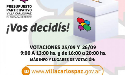 Comenzaron las votaciones del Presupuesto Participativo