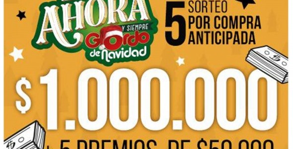 SE VIENE LA QUINTA ANTICIPADA DEL GORDO DE NAVIDAD!