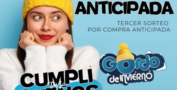 MAÑANA SERÁ LA TERCER ANTICIPADA DEL GORDO DE INVIERNO!