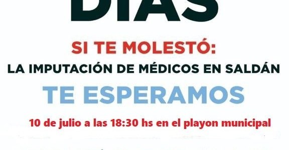 Médicos autoconvocados realizarán una sentada en Carlos Paz 