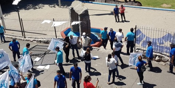 Municipio dió cuenta de los daños ocasionados tras la manifestación de la COOPI