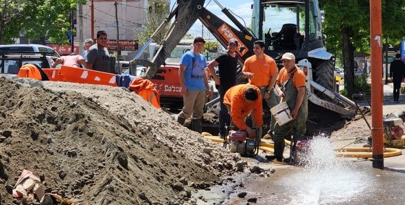 SERVICIO MUNICIPAL DE AGUA POTABLE: TAREAS DE MEJORAS EN EL RAMAL SAN MARTIN