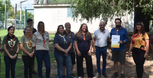 EL MUNICIPIO ENTREGÓ AYUDA ECONÓMICA AL GRUPO SCOUT BARTOLOMÉ MITRE