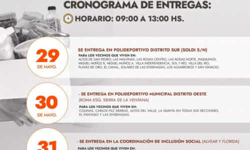 NUEVA ENTREGA DE MÓDULOS ALIMENTARIOS