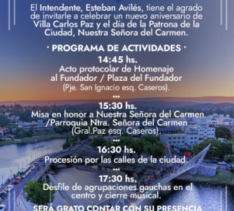 VILLA CARLOS PAZ CUMPLE 111 AÑOS