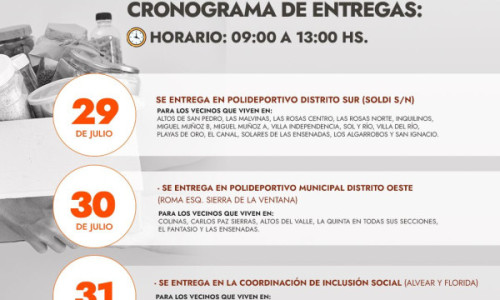 NUEVA ENTREGA DE MÓDULOS ALIMENTARIOS
