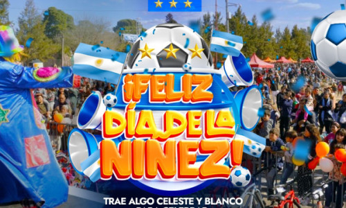 “CAMPEONES DEL MUNDO”: FIESTA TEMÁTICA Y GRATUITA DEL DÍA DE LA NIÑEZ PARA TODA LA FAMILIA