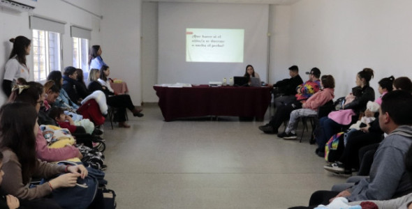 SEMANA DE LAS LACTANCIAS: SE REALIZÓ UN TALLER DESTINADO A LAS FAMILIAS DE LA CIUDAD