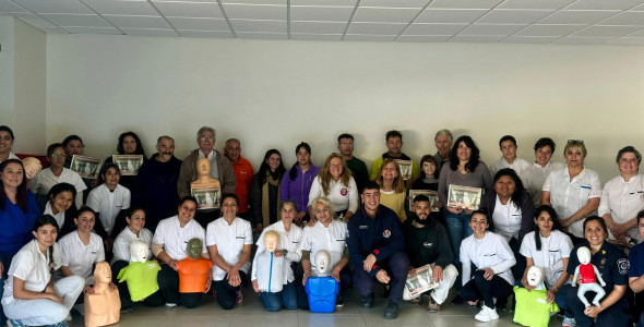 PROGRAMA COMUNITARIO DE MONITOREO Y ACCIÓN PREVENTIVA: PRIMERA JORNADA DE CAPACITACIÓN DE RCP ABIE