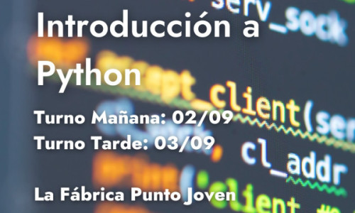 FAMILIA ACTIVA: CURSO DE INTRODUCCIÓN A LA PROGRAMACIÓN PYTHON EN LA MUNICIPALIDAD DE VILLA CARLOS