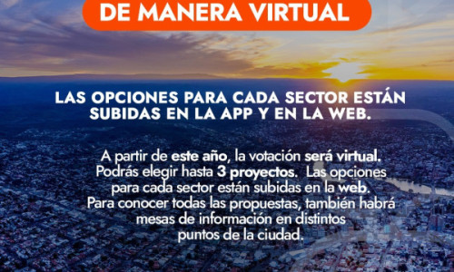 COMENZÓ LA VOTACIÓN DEL PRESUPUESTO PARTICIPATIVO