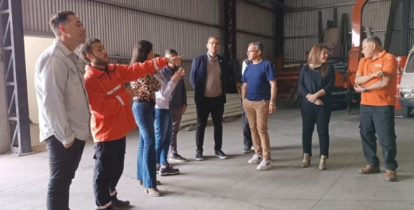 RECORRIDO POR EL CENTRO AMBIENTAL CON EL INTENDENTE DE MALAGUEÑO