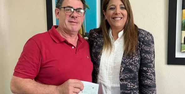 ENTREGA DE AYUDA ECONÓMICA PARA LA INSTITUCIÓN “PRO-JOVEN”