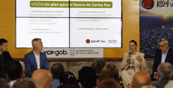 PRESENTARON LOS AVANCES DEL MASTER PLAN DE TURISMO SOSTENIBLE DE VILLA CARLOS PAZ 2024