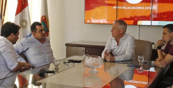EL INTENDENTE ESTEBAN AVILÉS RECIBIÓ EN VILLA CARLOS PAZ A AUTORIDADES DEL GOBIERNO NACIONAL