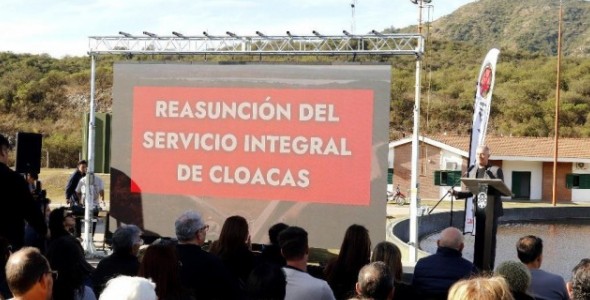 EL SERVICIO INTEGRAL DE CLOACAS EN CARLOS PAZ CON UN 50% DE REDUCCIÓN DE LA TARIFA INTEGRAL DE AGUA