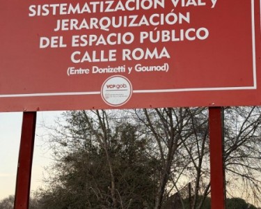 COMENZÓ LA OBRA DE SISTEMATIZACIÓN VIAL Y JERARQUIZACIÓN DEL ESPACIO PÚBLICO EN CALLE ROMA