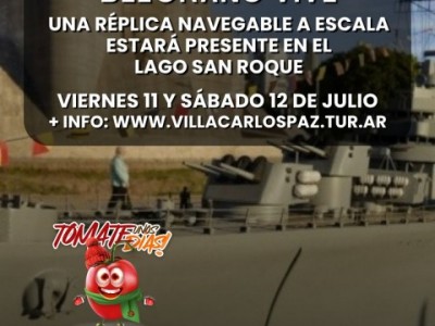 EL CRUCERO GENERAL BELGRANO VIVE: UNA RÉPLICA NAVEGABLE A ESCALA ESTARÁ PRESENTE EN EL LAGO SAN RO