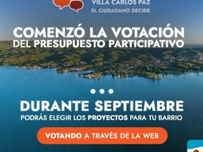 COMENZÓ LA VOTACIÓN DEL PRESUPUESTO PARTICIPATIVO 2025