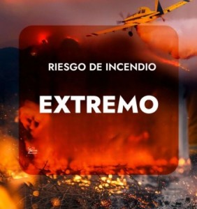 ALERTA MÁXIMA POR RIESGO DE INCENDIOS FORESTALES EN LA PROVINCIA DE CÓRDOBA