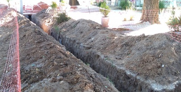 Funcionarios se reunieron con vecinos por la obra de cloacas