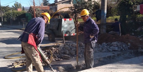 Avanza la obra de gas en el distrito sur de la ciudad