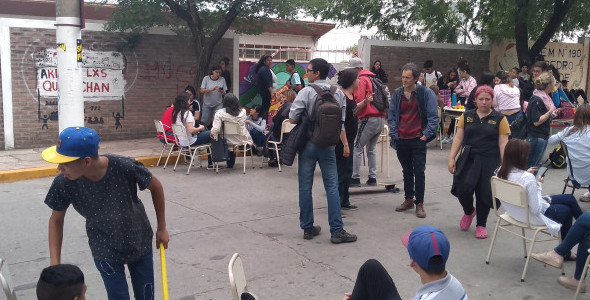 Alumnos tomaron el IPEM 190 Carande Carro