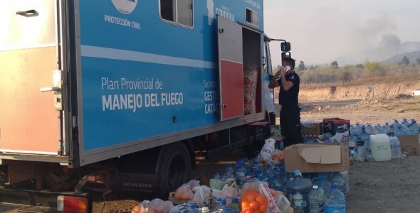 Trabajo de la base de operaciones de los incendios en San Antonio