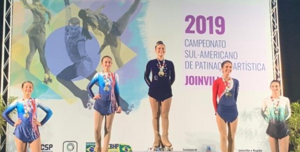 Tres patinadoras carlospacenses participaron en Brasil