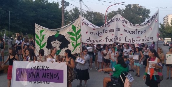 Marcha por el Día de la Mujer en las calles de la ciudad