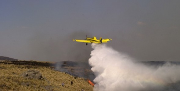 Licitan obra de provisión de agua para aviones hidrantes en La Cumbre