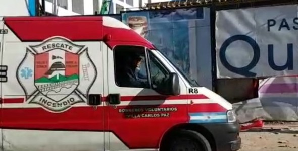 Ocho heridos tras un accidente en una obra en construcción