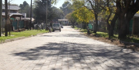 Inauguraron nuevo tramo de adoquinado en Sol y Río