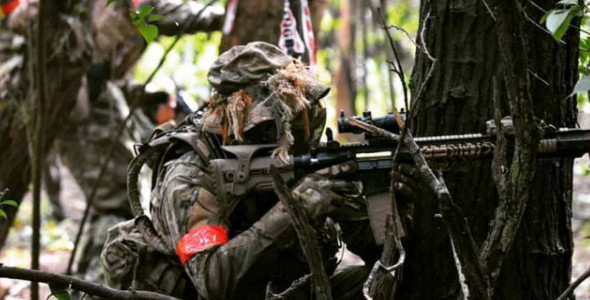 Las Águilas Airsoft realizaron actividades en el Cerro de la Cruz