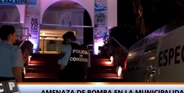Amenaza de bomba en la Municipalidad