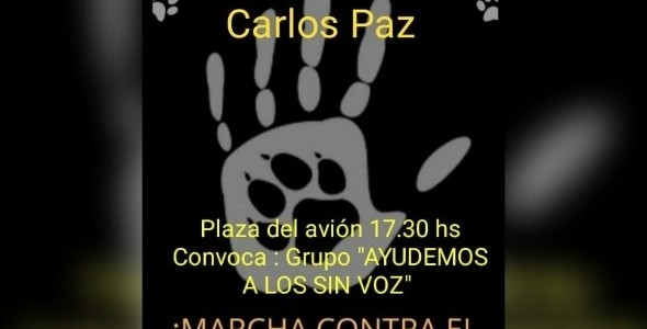 Organizan una marcha contra el maltrato animal