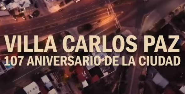 Ceremonia por el aniversario  de Villa Carlos Paz