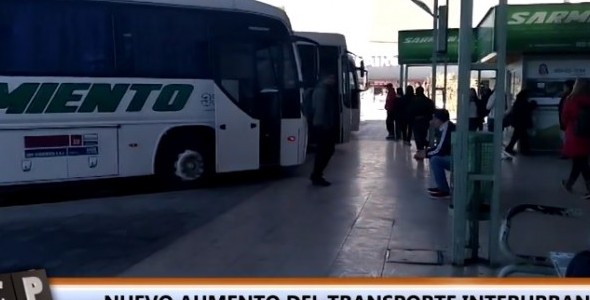 Nuevo aumento del transporte interurbano