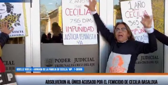 Absolvieron al único imputado por el caso de Cecilia Basaldua