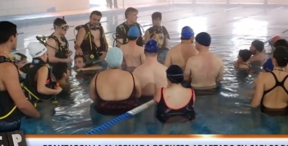 Realizaron la primer jornada de buceo adaptado en Carlos Paz